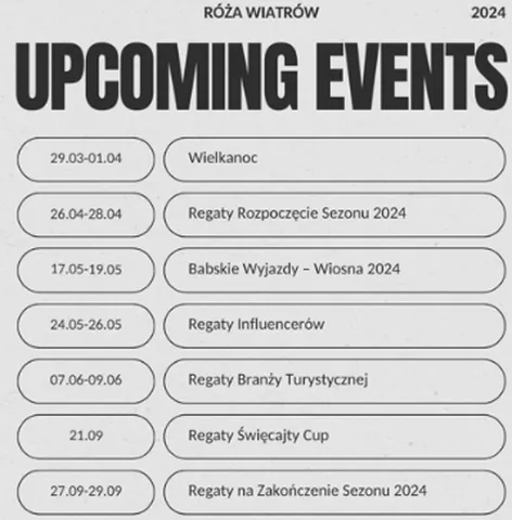 Nie Przegap Tych Atrakcji! Oto Wydarzenia 2024 w Róży Wiatrów.